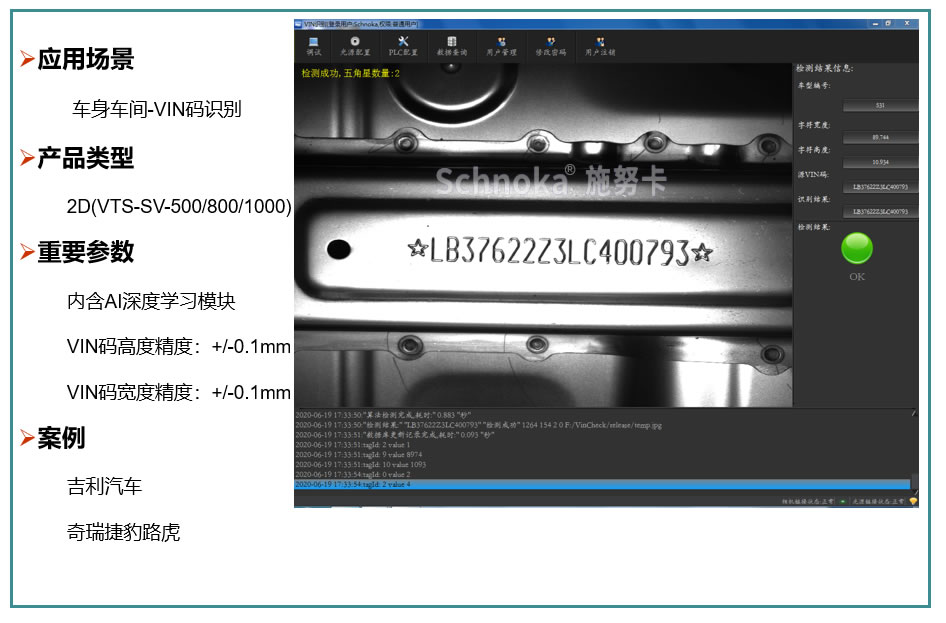 车身-VIN码识别系统